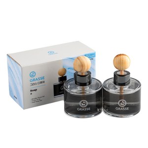 불스원 그라스 디퓨저 95ml, 2개, 솝