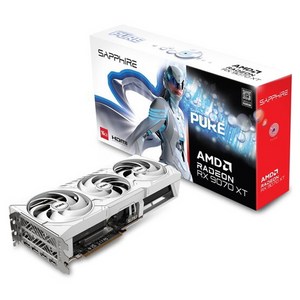 sapphire 퓨어 라데온 게이밍 OC 16GB 그래픽 카드 화이트