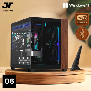 제이티 우드감성PC l WOODISM (무선), WIN11 Home, 1TB, 32GB, 지포스 RTX 5060 Ti, [INTEL] Ultra 5 245KF