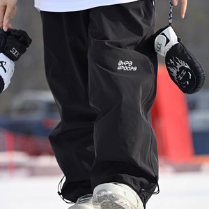 와이드 빕 여자 남자 스노우 보드복 바지 보드팬츠  스키복 바지