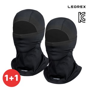 레오렉스 1+1 겨울 라이딩 스키 방한 마스크 기모 바라클라바 밀착형 후드 넥워머