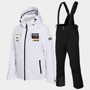 지프로그 스키복 보드복 세트 로체 베이직 빕 세트 화이트