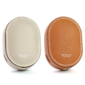 토씨(TOSSY) 크리스페 가죽 차량용 방향제 송풍구용, 카멜색상 x 블랙체리향, 1개