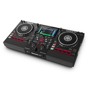 스템 분리 기능이 있는 Numark Mixstream Pro DJ 컨트롤러 2개의 Wi Fi 스트리밍 믹서 7인치 터치스크린 스피커 세라토 가상 DJ와 함께 작동합니다