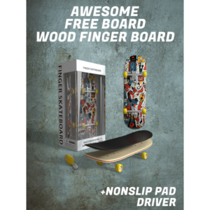 어썸 FREE BOARD 우드 DECK 핑거 보드 손가락 스케이트