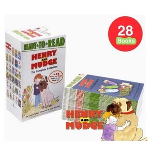 (제이제이브라더) 국내 당일발송 헨리앤머지 28권 세트 Henry and Mudge 영어원서 정식음원 +워크시트 pdf 제공