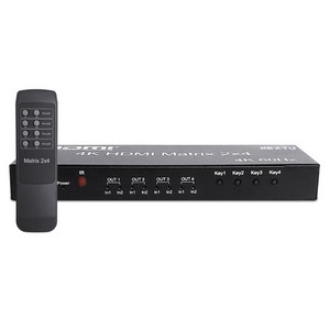 넥스트유 2X4 HDMI 4K 60Hz 4:4:4 매트릭스 스위치 4224UHDM-DS, 1개