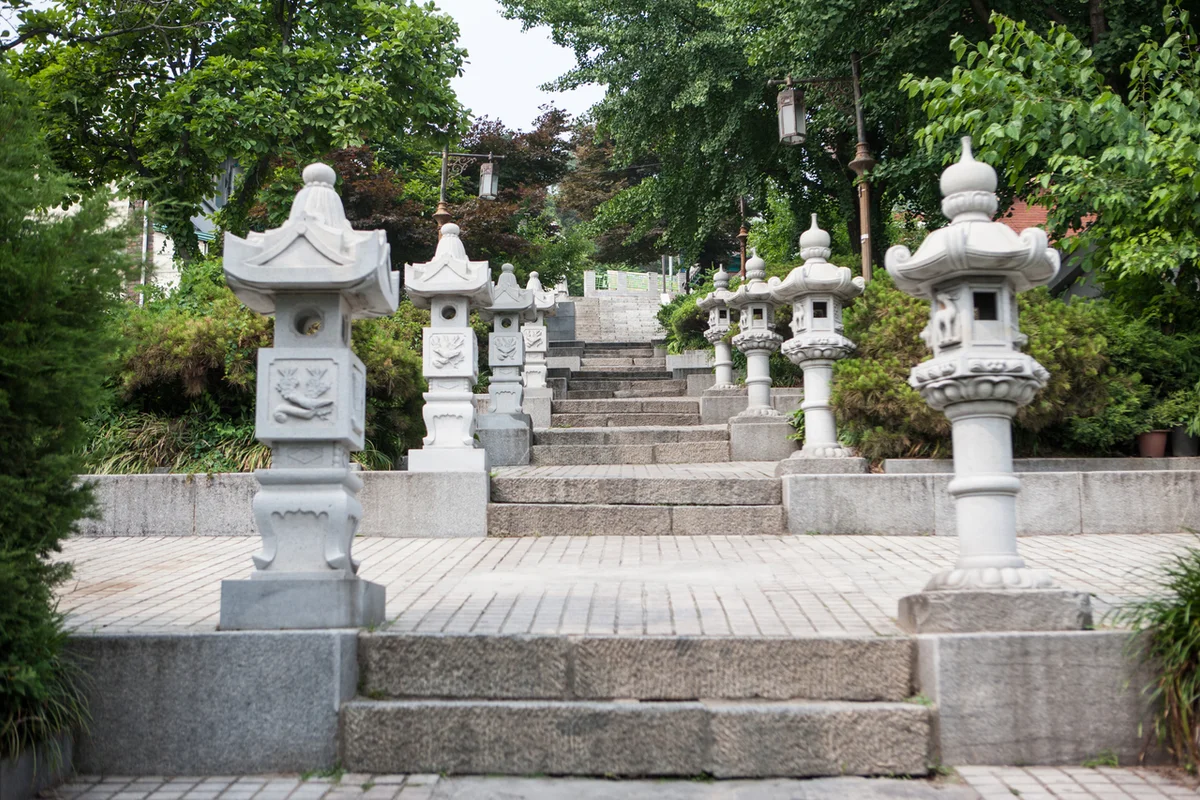 청일조계지 경계계단 - 차이나타운모텔 여행